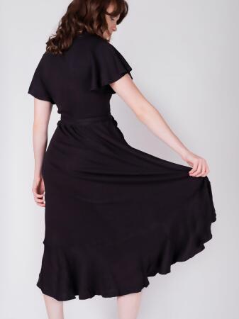 Ruffle Wrap Dress | Eclipse alternate image