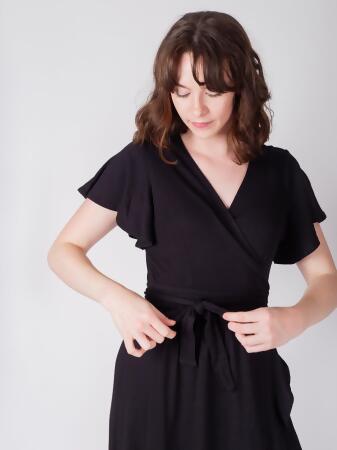 Ruffle Wrap Dress | Eclipse alternate image
