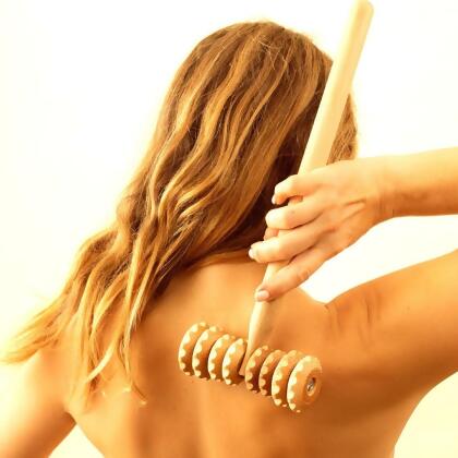 Lymphatic Drainage T-Shape Massage Roller - Recommended by Professionals alternate image