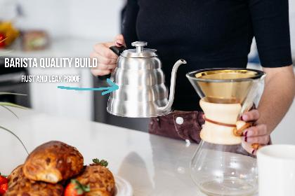 Pour Over Gooseneck Coffee Kettle with Thermometer alternate image
