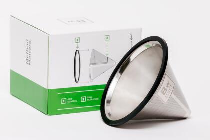 Reusable Pour Over Coffee Filter for Chemex and Hario V60 (Silver) alternate image