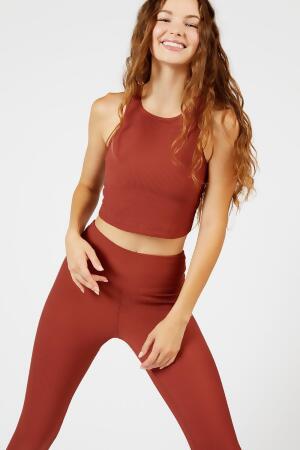 Nicole high-neck bra tank amber 