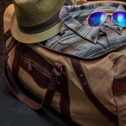 Campaign Waxed Canvas Large Duffle Bag 