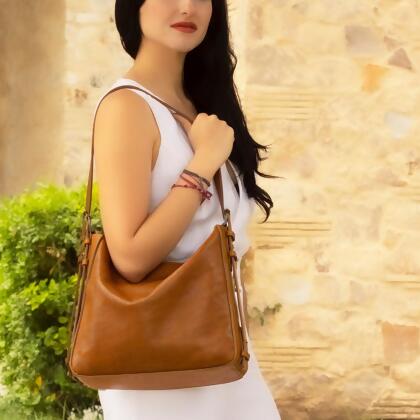 Ellington Leather Hobo w/ Zippered Pouch 