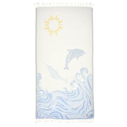Exclusive Narwhal Peshtemal Pure Cotton Throw Blanket