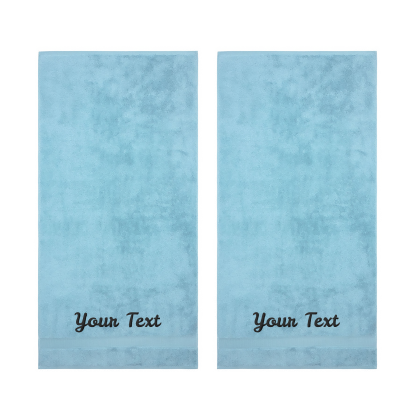 Personalized Towels, Hotel & Spa Quality, Super Soft, Highly Absorbent, 100% Turkish Genuine Cotton Monogrammed Towel