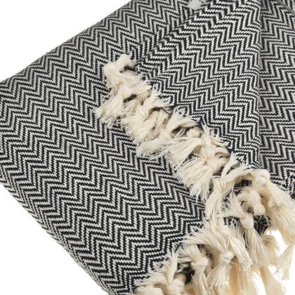 Zigzag Throw Blanket Pure Cotton 72"x50" alternate image