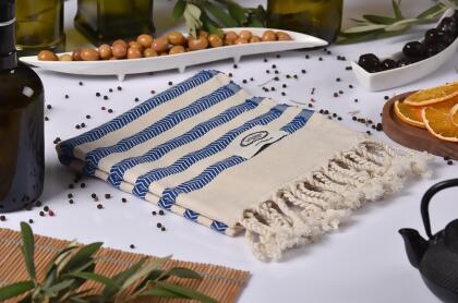 Cavus Zigzag Turkish Cotton Kitchen / Hand Towel 2 pack 40x18 in alternate image