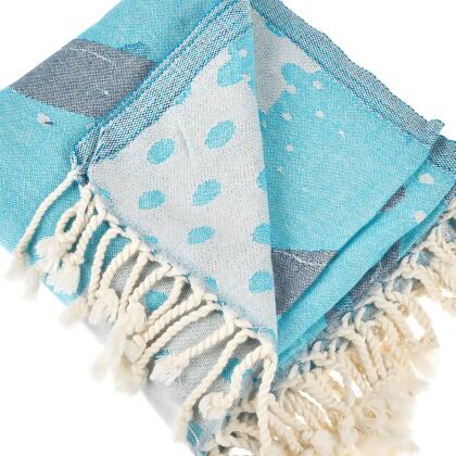 Exclusive Baby Whales Peshtemal Pure Cotton Throw Blanket alternate image