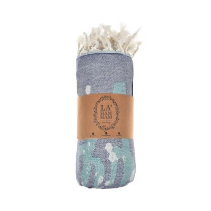 Exclusive Deep Bubbles Peshtemal Pure Cotton Beach Towel alternate image