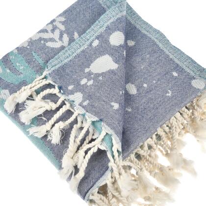 Exclusive Deep Bubbles Peshtemal Pure Cotton Beach Towel alternate image