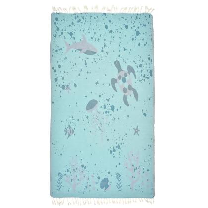 Exclusive Deep Bubbles Peshtemal Pure Cotton Beach Towel alternate image