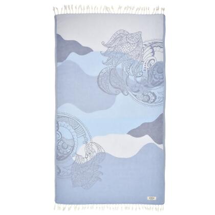 Exclusive Lion Fish Peshtemal Pure Cotton Throw Blanket alternate image