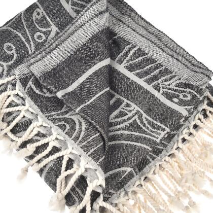 Exclusive Magic Dolphin Peshtemal Pure Cotton Beach Towel alternate image