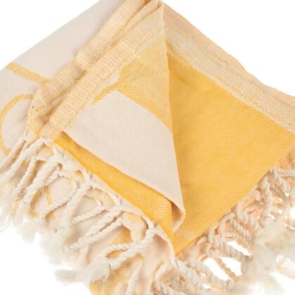 Exclusive Honey Comb Peshtemal Pure Cotton Beach Towel alternate image
