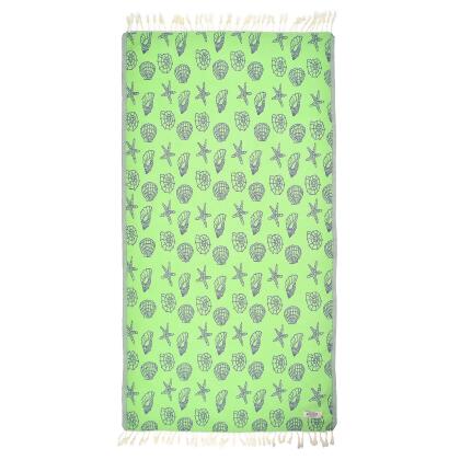 Exclusive Seashells and Stars Peshtemal Pure Cotton Beach Towel alternate image