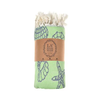 Exclusive Seashells and Stars Peshtemal Pure Cotton Beach Towel alternate image