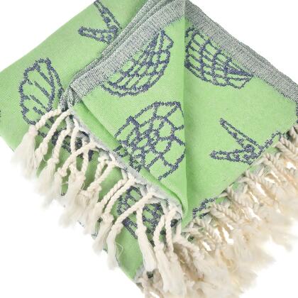 Exclusive Seashells and Stars Peshtemal Pure Cotton Beach Towel alternate image