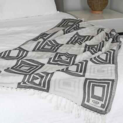 Exclusive Symmetry Peshtemal Pure Cotton Throw Blanket alternate image