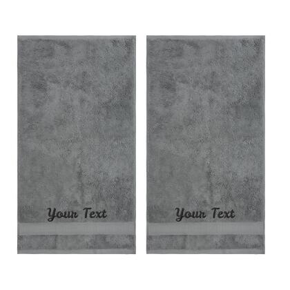 Personalized Towels, Hotel & Spa Quality, Super Soft, Highly Absorbent, 100% Turkish Genuine Cotton Monogrammed Towel alternate image