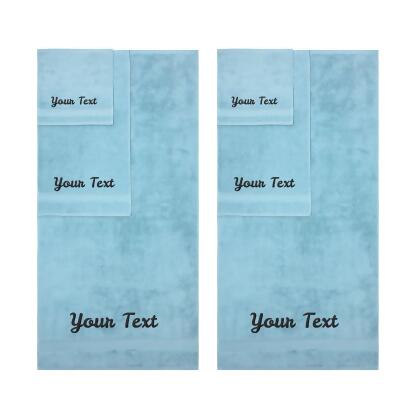 Personalized Towels, Hotel & Spa Quality, Super Soft, Highly Absorbent, 100% Turkish Genuine Cotton Monogrammed Towel alternate image