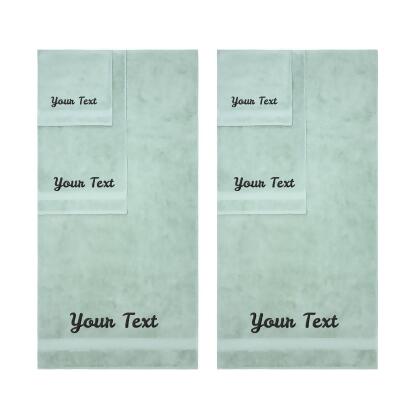 Personalized Towels, Hotel & Spa Quality, Super Soft, Highly Absorbent, 100% Turkish Genuine Cotton Monogrammed Towel alternate image