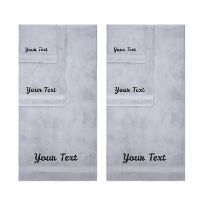 Personalized Towels, Hotel & Spa Quality, Super Soft, Highly Absorbent, 100% Turkish Genuine Cotton Monogrammed Towel alternate image