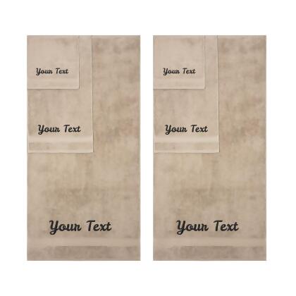 Personalized Towels, Hotel & Spa Quality, Super Soft, Highly Absorbent, 100% Turkish Genuine Cotton Monogrammed Towel alternate image