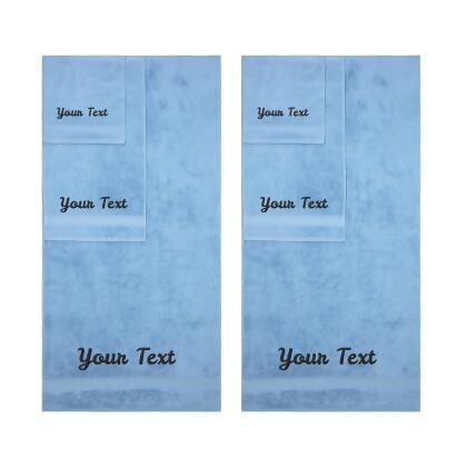 Personalized Towels, Hotel & Spa Quality, Super Soft, Highly Absorbent, 100% Turkish Genuine Cotton Monogrammed Towel alternate image