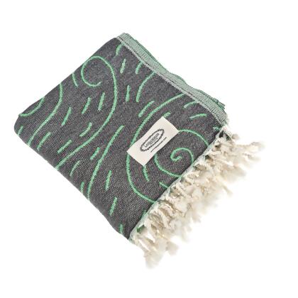 Bison Mountain Peshtemal Pure Cotton Throw Blanket alternate image