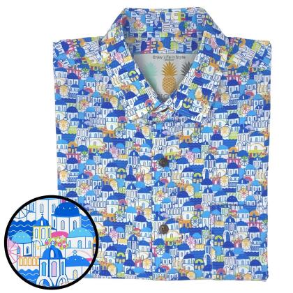 Super Stretch - Greek Paradise Hawaiian Shirt alternate image