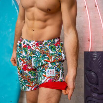 Pineapple Vibes Swimsuit Shorts alternate image