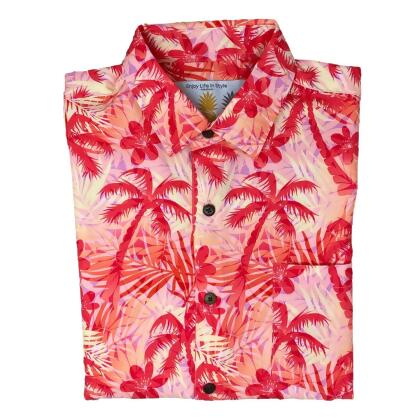 Super Stretch - Fire Palms Hawaiian Shirt alternate image