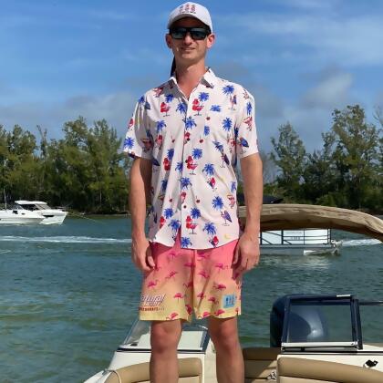 Super Stretch - Drinks on Me Hawaiian Shirt alternate image