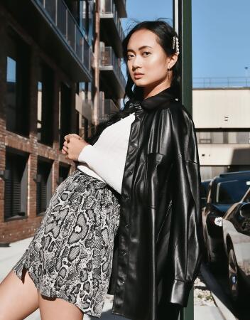 The Velma Reptile Wrap Skirt 