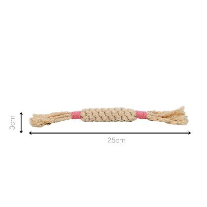 Rainbow Candy Macrame Rope Pet Toy alternate image