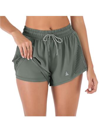 Double Layer Running Shorts with Ventilation Cutouts alternate image