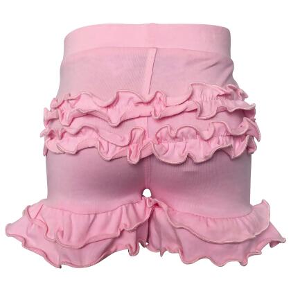 AnnLoren Baby/Toddler Girls Boutique Light Pink Ruffle Butt Shorts 