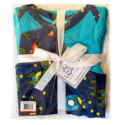 AnnLoren Baby Boys Layette Space Ship Onesie Pants Cap 3pc Gift Set Clothing alternate image