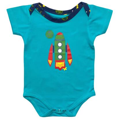 AnnLoren Baby Boys Layette Space Ship Onesie Pants Cap 3pc Gift Set Clothing alternate image
