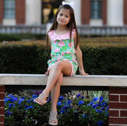 Girls Jumpsuit Shabby Chic Floral Spring Summer Romper alternate image