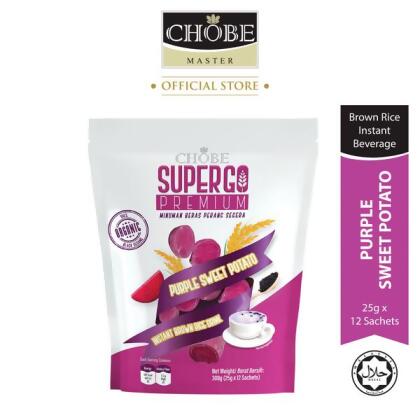 CHOBE SUPERGO PREMIUM Instant Brown Rice Drinks - Purple Sweet Potato (25g x 12's) 