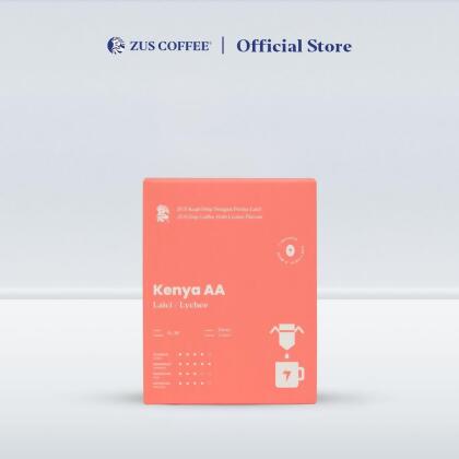 ZUS Flavoured Drip Bag Coffee - Kenya AA - Lychee - 7's 