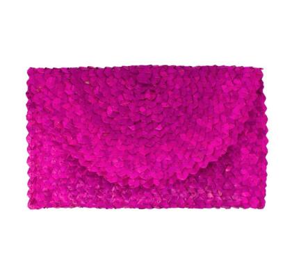 LIZZIE GRASS CLUTCH - AZALEA PINK alternate image