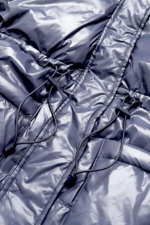 Pearl Peplum Puffer Jacket - Navy alternate image