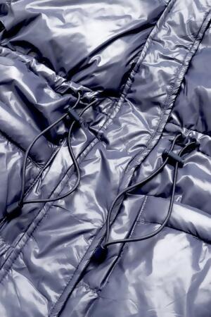 Pearl Peplum Puffer Jacket - Navy alternate image
