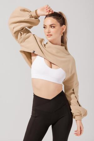 Mockneck Shruggie - Taupe alternate image
