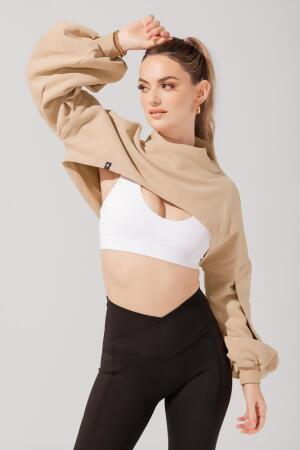Mockneck Shruggie - Taupe alternate image