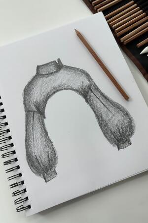 Mockneck Shruggie - Taupe alternate image
