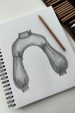 Mockneck Shruggie - Taupe alternate image